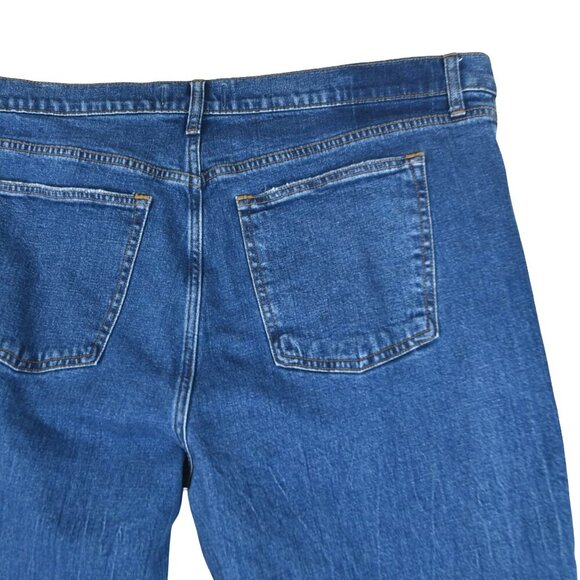 Abercrombie Mom Jeans High Rise 35 20 L Long  Soft Grunge Preppy - Picture 6 of 8